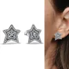 Stud MyBeboa Sterling Sier Studörhängen Sparkling Angel Wing Heart Earrings For Anniversary Födelsedagspresent Kvinnor smycken