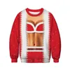 Men's Sweaters Year Xmas Cosplay Y2K Pullovers Christmas 2024 Santa Claus Patterned Tops Funny Ugly Clothes For Men Clothing