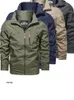 Jaquetas masculinas à prova de água jaqueta masculina Militar Cargo Tactical Bomber Windbreaker à prova de vento Casual Casual Sports Sports Outdoor Blouse Tops