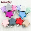 10/30/50pc kärlek Mama Star Silicone Teeth Clip Diy Baby Fake Chain Pacifier Holder Born Pacifier Nursing Ting Toy 231225