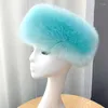 Beretten Winter Dikke harige haarband Faux Fur Hair Circle Russische hoed vrouwen meisje pluizige hoofdband buiten ski hoeden