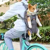 Köpek taşıyıcı sırt çantası kalınlaştırılmış evcil hayvan torbası çift omuz kış sıcak kedi seyahat konforu taşınabilir arka kayış malzemeleri