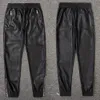 TSINGYI Moto Biker Kunstleder Hosen Männer Jogger Harem Hose Elastische Taille Zipper Taschen Schwarz Streetwear Slim Fit Kleidung 231222