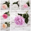 Fleurs décoratives Austin Touch Hydrating Rose Imitation Floral Green Plant Cédarwood Fleur artificielle MW5952