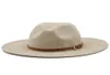 Fedora Hat Women Suede Poczuj Vintage Church Ladies Hat Unisex Wide Brim Panama Cowboy Cap Jazz Gentleman Wedding Hat for Man8902086