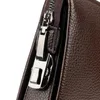 Mots de reportage Code de verrouillage codé pour hommes Antitheft Business Business Handbag Male Big Captise Zipper Long Portefeuille Téléphone CARTES CARTES