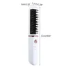 D0AB Cordless Hair Air Brush Comb Salon Negative Ionic Straightener Curler 231225