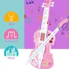 Violine Spielzeug für Kinder Kreative Simulation Violine Früherziehung Spielzeug Musikinstrument Geschenk für Kind Mädchen 3-6 Jahre 231225