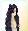 Sailor Moon Luna Artemis flambant neuf longue violet noir perruque Cosplay Party Wig9094299