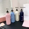 Designer Water Bottle Thermos Cup Sports Kettle Portable Medföljande rosa fitness Yoga Present Cup