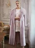 Женское меховое пальто женщины Женщины Long Lose Closed Hampth 2024 Winter Fashion Высокая одежда высококачественная одежда