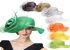 LAVALIAGENS WOME WOMENS CETIN CRIN CRIN VEIL FLOR Igreja Derby Race Tea Party Dress Hat A4338967686