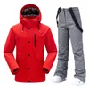 Jackets Men's Ski Bib Suit Jacket Snowboard Keep Warm Waterproof Windproof Outdoor Sports Ski Jacket and Pants Set Winter Snowsuits