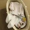 衣類セットベイビーボーイの服セット2PCS子供はスウェットシャツの子供服の女の子ソリッドコットン長袖プルオーバートップ+パンツスーツ