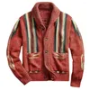 Maglioni maschili boho gypsy cardigan giacche da uomo a manica lunga v- collo a cavallo maglione maglione cappotto autunno sede inverno inverno outwear