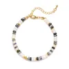 Braccialetti Link perle di pietra naturale per donne uomini abacus agates a catena di braccialette di braccialette di fascino sciolto di gioielli