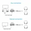 Conectores August Mr270 Aptx Transmissor Bluetooth de áudio óptico de baixa latência para TV Adaptador de áudio sem fio para alto-falantes duplos