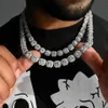 Men 1M Hip Hop Big Crystal Tennis Chain Collier pour femmes Luxury Bling Square Choker Punk Fashion Bijoux 2208132294