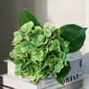 Dekorativa blommor 1pc verklig beröring Artificiell grön växt Silk Simulerad hortensia Fake Flower Home Decoration Arrangement