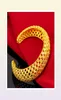 Bracciale rigido con polsino in maglia, squisito bracciale da donna in oro giallo massiccio 18 carati, bellissimo regalo per la festa nuziale, diametro 60 mm24634039282