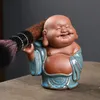 Ceramiczny Maitreya Buddha Figurine Ornaments Dekorowanie Zen Charakter Herbaty Pet Peop Dekoracja Domowa Znakomita retro Statua Buddha 231225