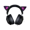 Écouteurs 1 paire oreilles de chat Kitty rose violet vert pour casque RAZER Kraken V2 spécial/Kraken 2019/ Kraken TE /7.1 V2