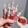 6 Cores Anjo Menina Espelho Matte Líquido Lip Gloss Hidratante Longa Duração Vermelho Rosa Esmalte Bonito Produto de Maquiagem 1 Pcs 231225