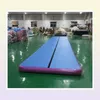Équipement de fitness de pompe 12x1x02m long Piste de tumble gonflable Air Blue Blue Blue Air Track Mat pour gymnastique2953248