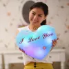 Creative Heart Shaped Light Up LED Toys Glowing Toys With English Letter Lovers Gift for Girl Friend Stuffed Pillow 231222