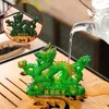 Resin Color Changing Tea Pet Dragon Shaped Creative Home Living Room Study Office KungFu Accessories 2024 1Pc 231225