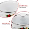 Pans cuisine Émail Stockpot Lide Retro Camping Cookkrey Pot Not Stick Soup Floral mijoter