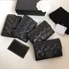 10A Designer Véritable portefeuille en cuir sac à main femme Long Bourse à glissière Claquette de soirée Sacs de main noire noire courte pli