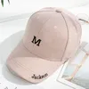 Ball Caps Fashion Solid Color Baseball Lettre m imprime Snapback Sports décontractés Gorras Unisexe Hip Hop Dad CHAPS POUR MEN FEMMES