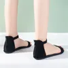 Sandalet Moda İlkbahar ve Yaz Kadın Düz Topuk Yuvarlak Toe Işık Çok G Kadın Kama Boyutu 8