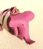 Fait à la main en cuir véritable mignon vache taureau drôle chanceux éléphant porte-clés pendentif animal porte-clés pour hommes femmes sac charme filles2490892