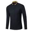 남성용 캐주얼 셔츠 셔츠 가을 복고풍 칼라 수 놓은 단색 옷깃 긴 슬리브 짧은 슬리브 y2k