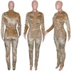 2024 Tasarımcı Kadife Takipler Sonbahar Kış Kadınları Terlemeler Uzun Kollu Ceket ve Yığınlı Pantolon İki Parçalı Set Sol Merkez Kıyafetler Gezgin Takım Takımları