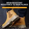 Bottes de sécurité imperméables pour hommes et femmes, chaussures à bout en acier, marque de travail Indestructible Chelsea anti-crevaison 231225