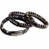 Strand Men's Double Layer Vulkanic Stone Armband Spiritual Healing Ta med Luck Beaded Män och kvinnor smycken