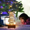 LED 3D Bear Firework Night Light Lámpara USB Lámpara de color de color Ambient Color Adecuado para niños Decoración de dormitorios