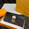 Designer Women Wallet Borse di monete di alta qualità Porta della carta di credito genuina del portafoglio da donna Frizione grande borsa con box all'ingrosso