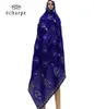 Sciarpe 2021 Africane Women 100 Cotton Scarf Muslim Hijab Srocciola di grandi dimensioni per scialli preghiera Shawls16191464