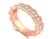 2018 Nowy przybycie Vintage Fashion Jewelry 925 Sterling Sillerose Gold Gold Pave White Sapphire CZ Diamond Women Wedding Pround Ring6960286
