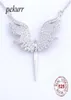 Pekurr 925 Sterling Zilver CZ Hoek Vleugel Phoenix Eagle Vogel Kettingen Hangers Voor Vrouwen Ketting Sieraden Geschenken 220114259Q9355220