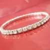 Whole- Women's Women's Silver Placed Crystal Rhinestone Bangley Gioielli Gioielli Bracciale 6Y4S 7G56 9JCV269M