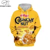 Sweatshirts Newest Candy Snack Bag Chocolate Sauce 3d Hoodies Food Haruku Men Women Long Sleeve Pullover Hooded Sweatshirt Casual Brand