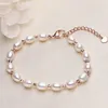Strand French Romantic Colorful Pearl Bracelet Feminine Style Luxury And Versatile Small & Simple Handmade Beaded
