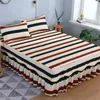 Bed Skirt Cotton Bedspread Set Embroidery Dress Pillow Cases 3 PiecesSet For KingQueen Double 15182M Sheet Cover 231222