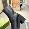 designer kvinnor skor korta långa kvinnliga märken stövlar äkta läder lady svart boot kvinnas sexig sko mitten av låg heeled skor strappy stövlar för våren sommarhöst med låda
