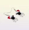 Dangle Kroonluchter Acryl Kerst Zoete Mopshond Oorbellen Drop Schattige Huisdieren Cadeau Vrouwen Meisje Tieners Kid Festival Charms Decoratie B6565427